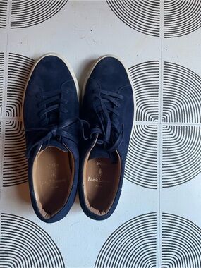 Polo by Ralph Lauren Men's Navy Suede Low-Top Sneakers
